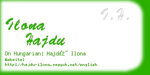 ilona hajdu business card